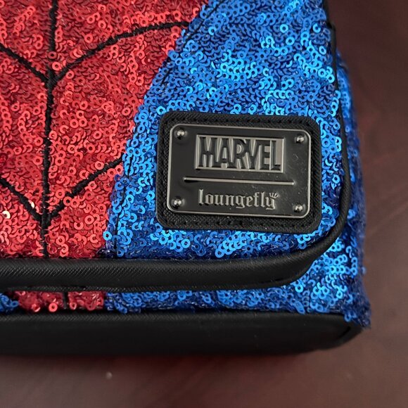 Loungefly Marvel Sequins Spiderman Mini Backpack New with Tags - Picture 13 of 13